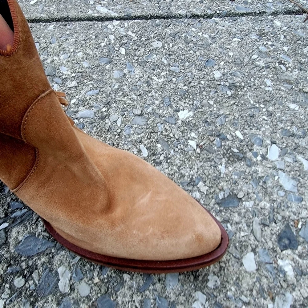 kanna cognac suede